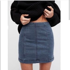 Free People
Modern Femme Denim Mini Skirt In Hickory